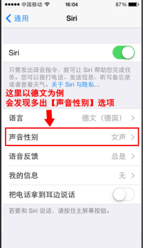 iPhone如何设置Siri男女发音？