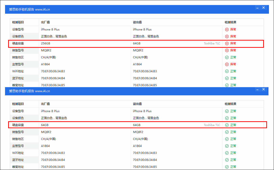 为什么爱思助手显示的 iPhone 硬盘容量和厂家参数有差异？